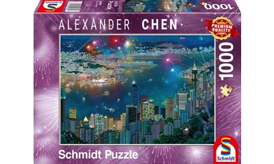 Feuerwerk über Hongkong