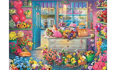 Bunter Blumenladen 