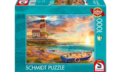 Sonnenuntergang in der Leuchtturm-Bucht