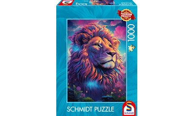 Löwe im Farbenwind