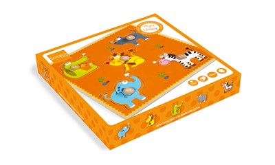 Holzknopfpuzzle Afrika