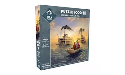 Art&Meeple Puzzle: Mississippi Queen 1000 Teile