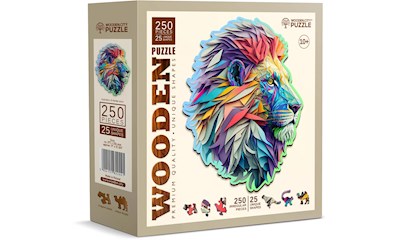 Puzzle Holz L Modern Lion 250 Teile