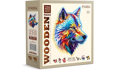 Puzzle Holz L Classy Wolf 250 Teile