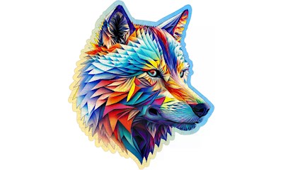Puzzle Holz L Classy Wolf 250 Teile