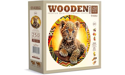 Leopard Puzzle Holz L Cute Little 250 Teile