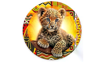Leopard Puzzle Holz L Cute Little 250 Teile
