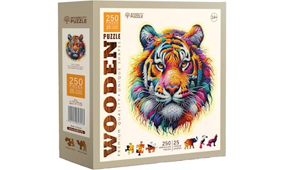 Puzzle Holz L Soft Tiger 250 Teile