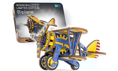 Holzmodel 3D Biplane