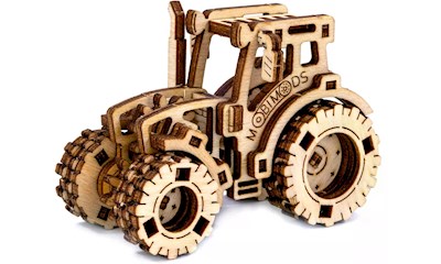 Holzmodel 3D Work Horse Traktor