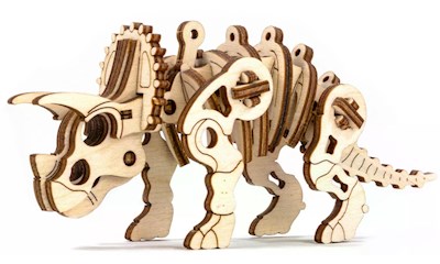 Holzmodel 3D Triceratops