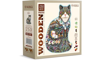 Puzzle Holz L The Jeweled Cat 250 Teile