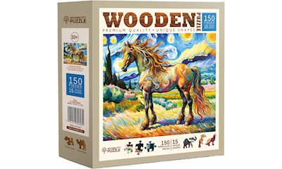 Puzzle Holz M Modern Horse 150 Teile