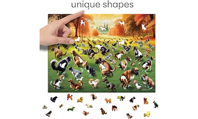 Puzzle Holz XL Puppies Poopies 1000 Teile