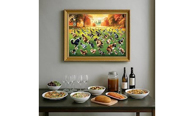 Puzzle Holz XL Puppies Poopies 1000 Teile