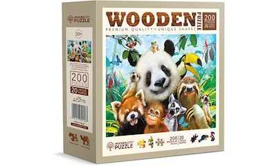 Jungle Puzzle Holz M Welcome to the 200 Teile