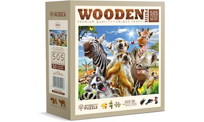 Puzzle Holz L Welcome to Africa 505 Teile