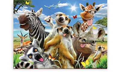 Puzzle Holz L Welcome to Africa 505 Teile