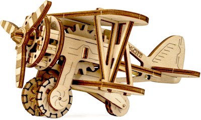 Holzmodel 3D Biplane