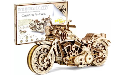 Holzmodel 3D Cruiser V-Twin