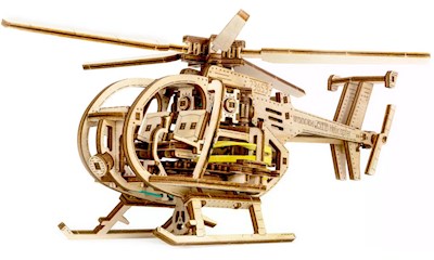 Holzmodel 3D Helicopter