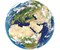 Planet Erde Rund-Puzzle