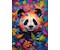 Pandabär im Regenbogenwald 