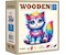 Puzzle Holz M Fantasy Kitty 75 Teile