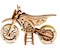 Holzmodel 3D Motocross