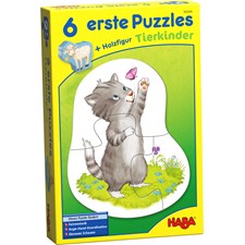 6 erste Puzzles - Tierkinder