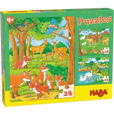 Puzzles Tierfamilien