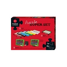 Puzzle Super Set mit 6 Sortierboxen und Aufsteller