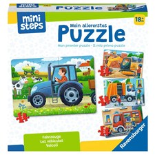 Mein allererstes Puzzle: Fahrzeuge - 4 erste Puzzles        D/F/I