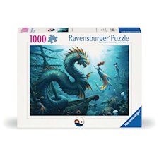 Verzauberte Tiefen: Drache, Meerjungfau und Schildkröten