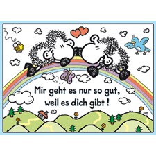 Sheepworld: Mir geht es nur so gut, weil es dich gibt