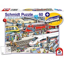 Am Bahnhof 60 Teile (inkl. Kofferanhänger Schnellzug)