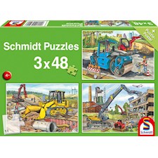 Meine liebsten Baustellenfahrzeuge 3x48 Teile