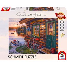 Seehütte mit Fahrrad