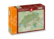 Panoramakarte der Schweiz
