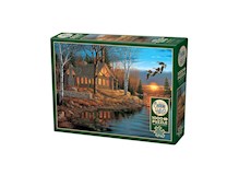 Blockhütte am See 1000 Teile