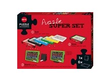 Puzzle Super Set mit 6 Sortierboxen und Aufsteller