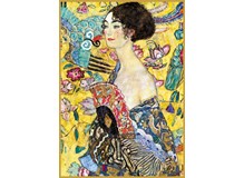 Klimt - Dame mit Fächer