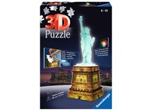 Freiheitsstatue mit Licht