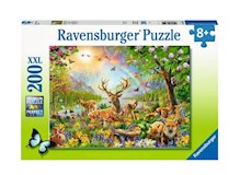 Anmutige Hirschfamilie