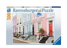 Bunte Stadthäuser in London