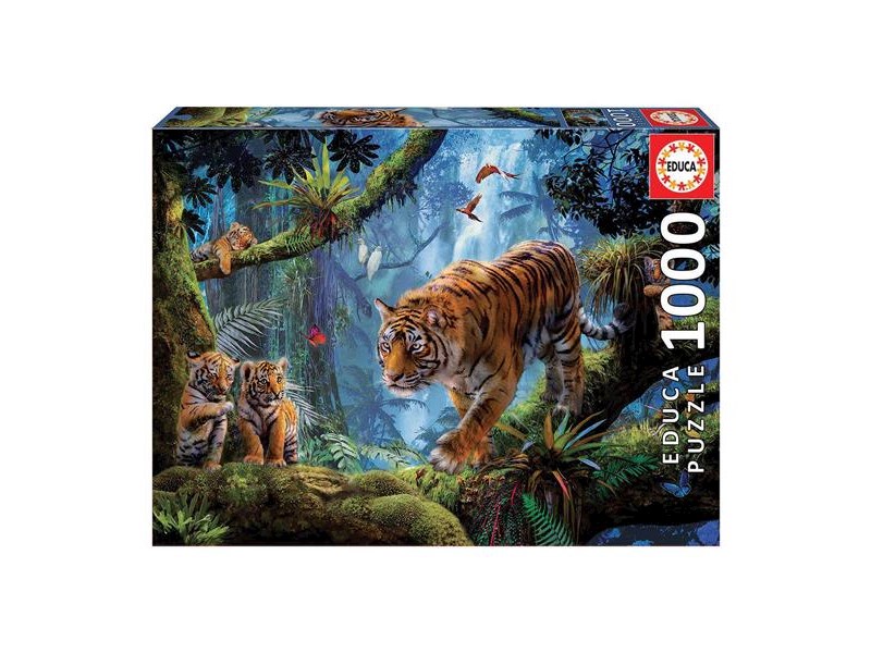 Ravensburger Puzzle 1000 Teile „Jungle Tiger“ – Für Erwachsene, Premium-Qualität, 70x50 Cm