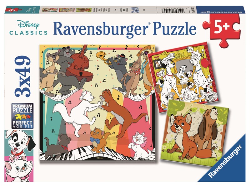 3 x 49 Teile Ravensburger Kinder Puzzle Disney Prinzessinnen Abenteuer 09350 
