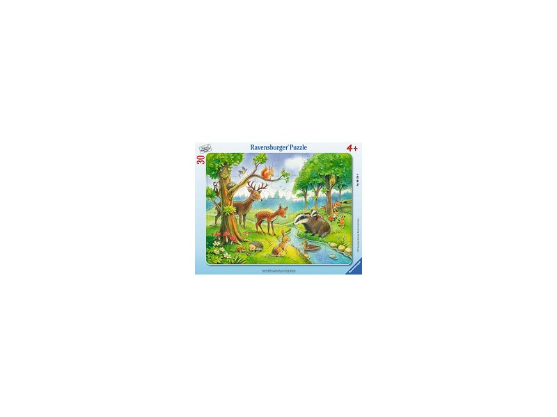 Funsland Kinderpuzzle Ab 3 Jahre - 88 Teile Waldtiere Rundpuzzle Für Jungen & Mädchen