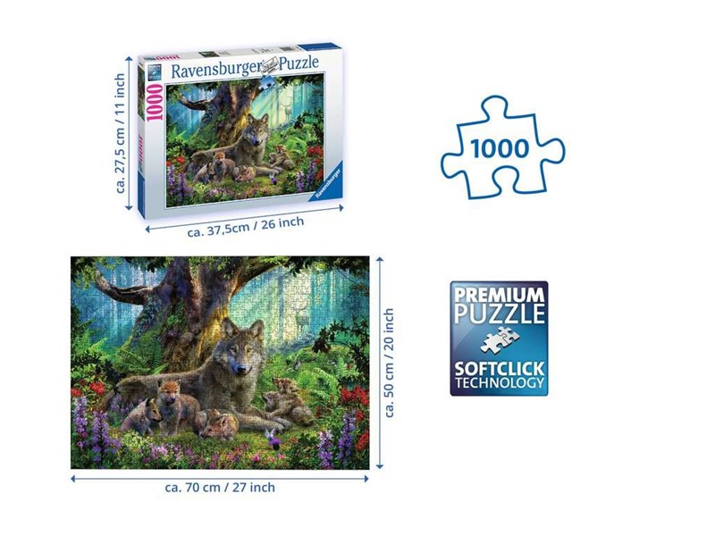 Ravensburger Puzzle Arktische Wölfe 1000 Teile (Gebraucht) in Basel für